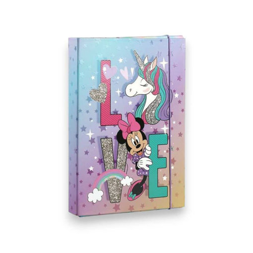 Picture of A4 ELASTIC BOX FILE 4CM MINNIE MOUSE